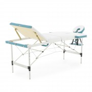 Складной алюминиевый массажный стол Med-Mos JFAL01A 3-х секционный